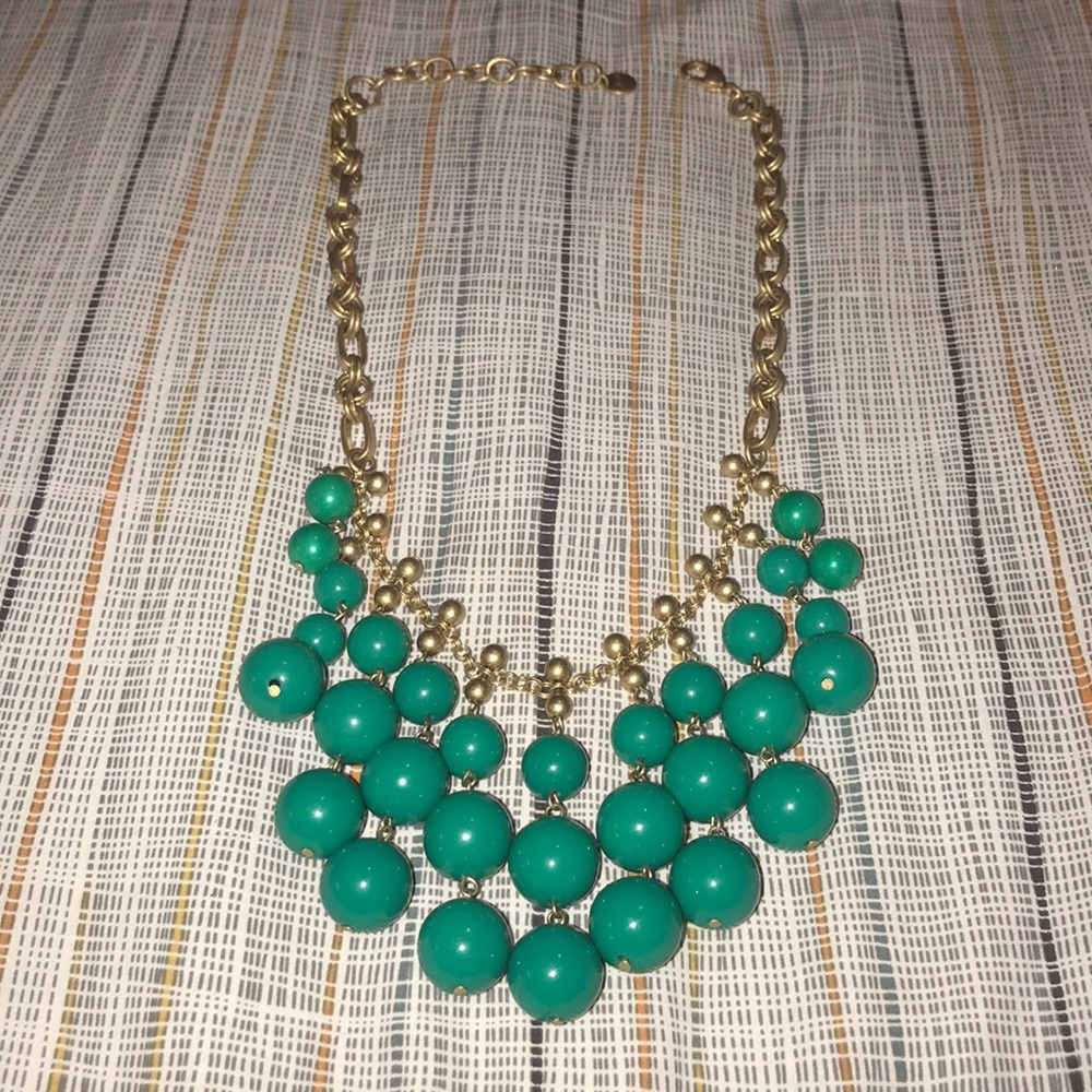 Gorgeous Green Jolie Stella+Dot Bead Bib Necklace